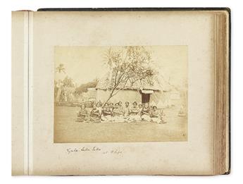 (FIJI--EARLY PHOTOGRAPHS.) [Views taken in Fiji 1887-88 / C.B.H.M being Governor of Fiji and High Commissioner of Western Pacific.]